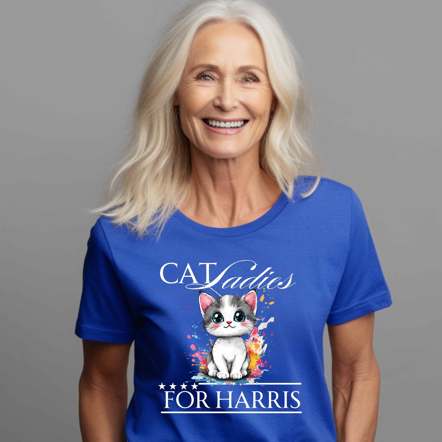 Cat Ladies For Harris Tshirt Dark Colors