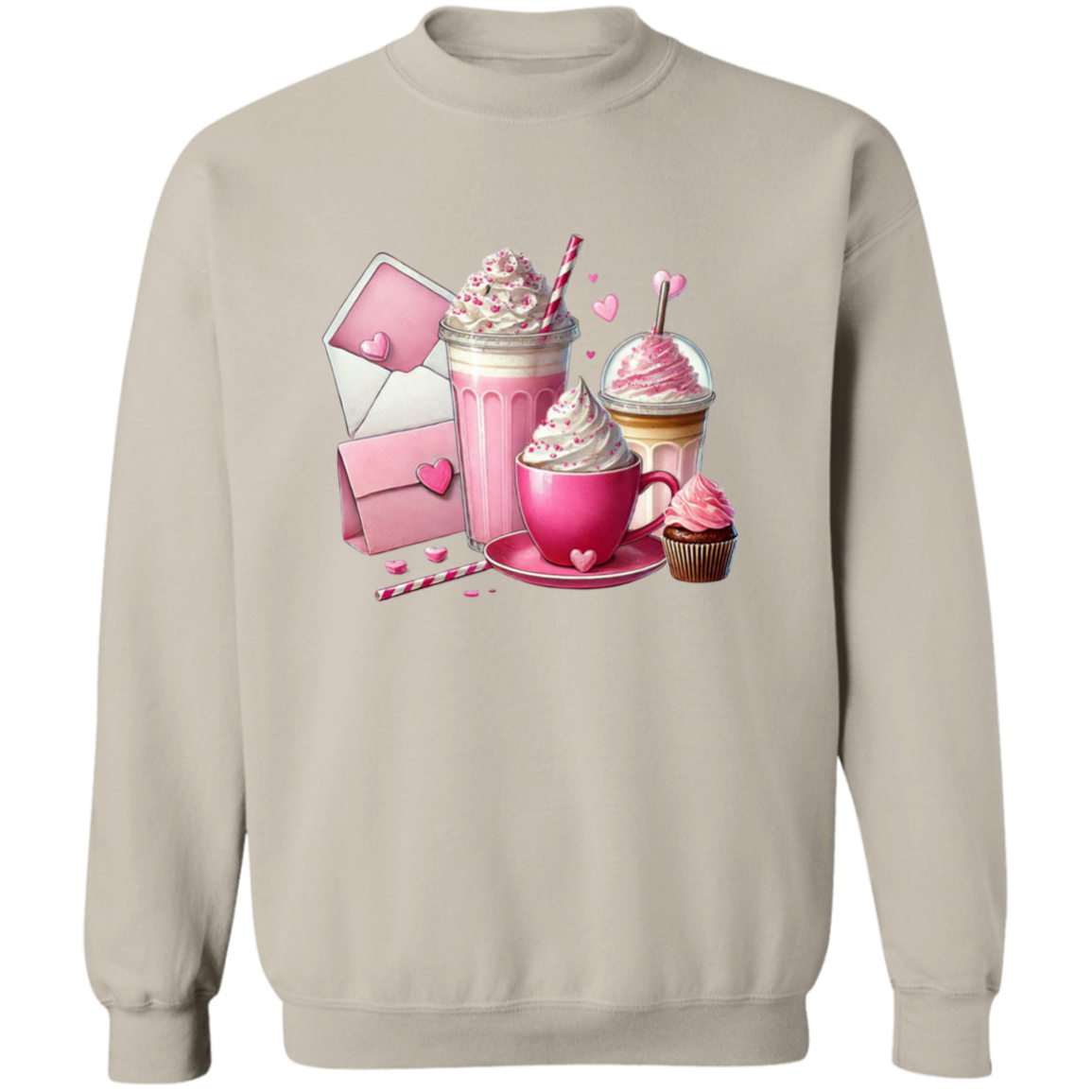 Coffee Love Valentine's Day Pullover Sweatshirt