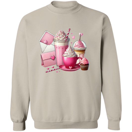 Coffee Love Valentine's Day Pullover Sweatshirt