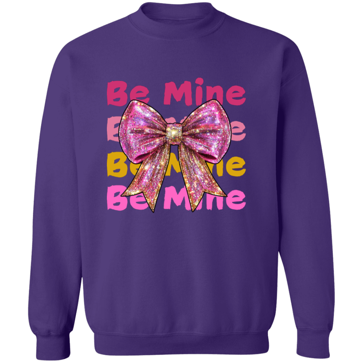 Valentine's Day Be Mine Crewneck Pullover Sweatshirt