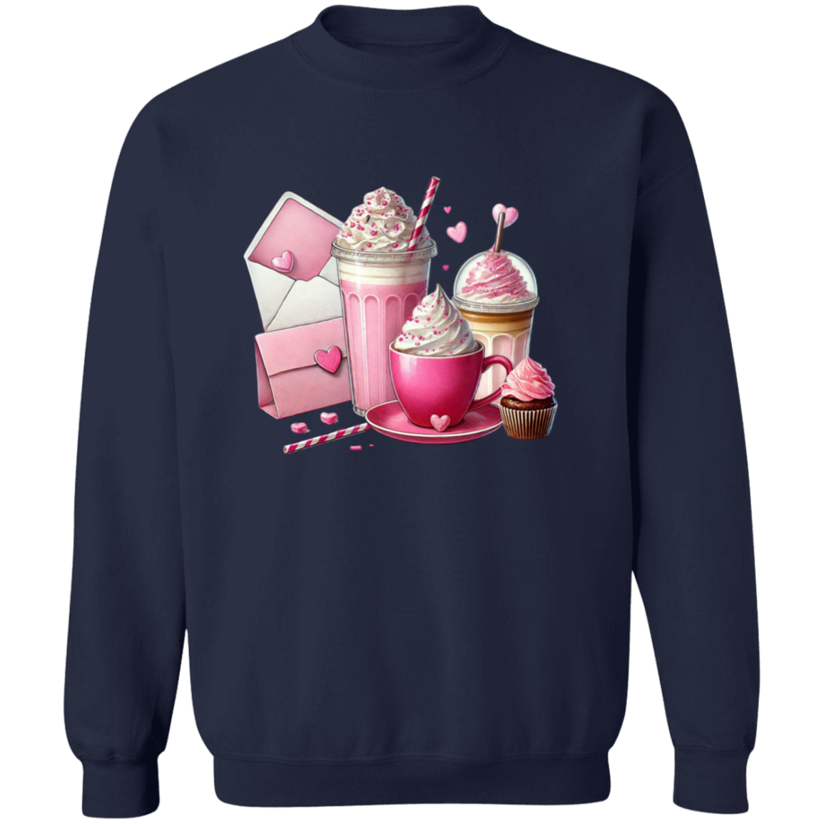 Coffee Love Valentine's Day Pullover Sweatshirt
