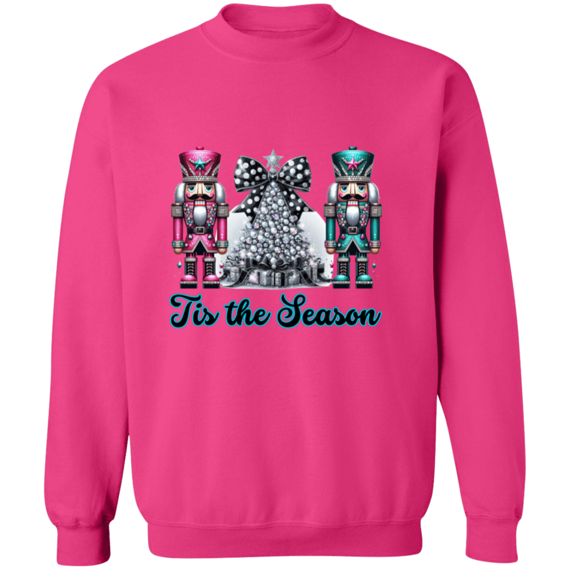 Bling Christmas Nutcracker Crewneck Pullover Sweatshirt