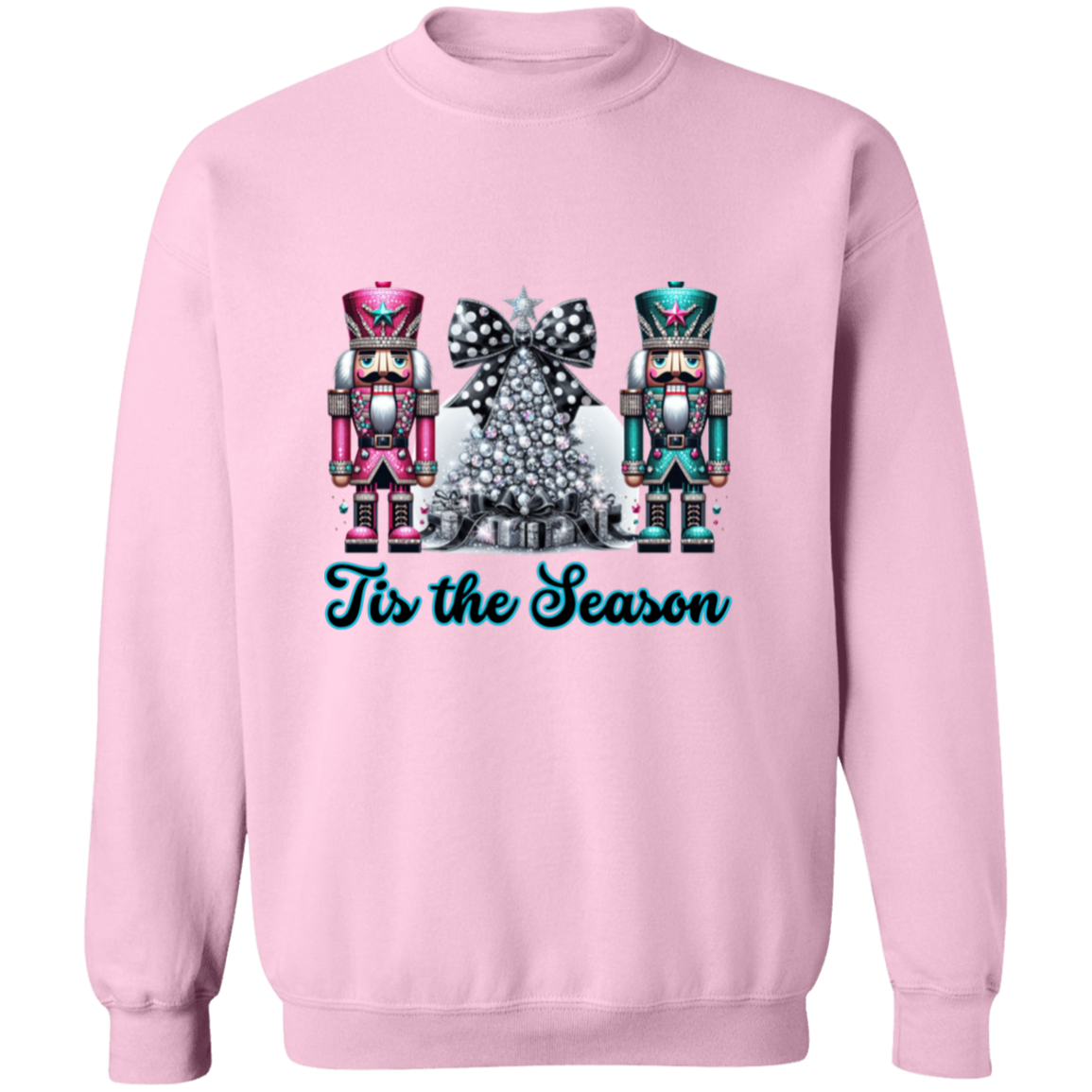 Bling Christmas Nutcracker Crewneck Pullover Sweatshirt