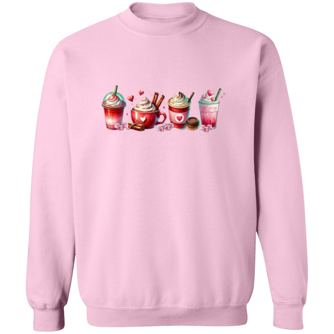 Caffeinated Lover Valentine's Day Pullover Sweatshirt