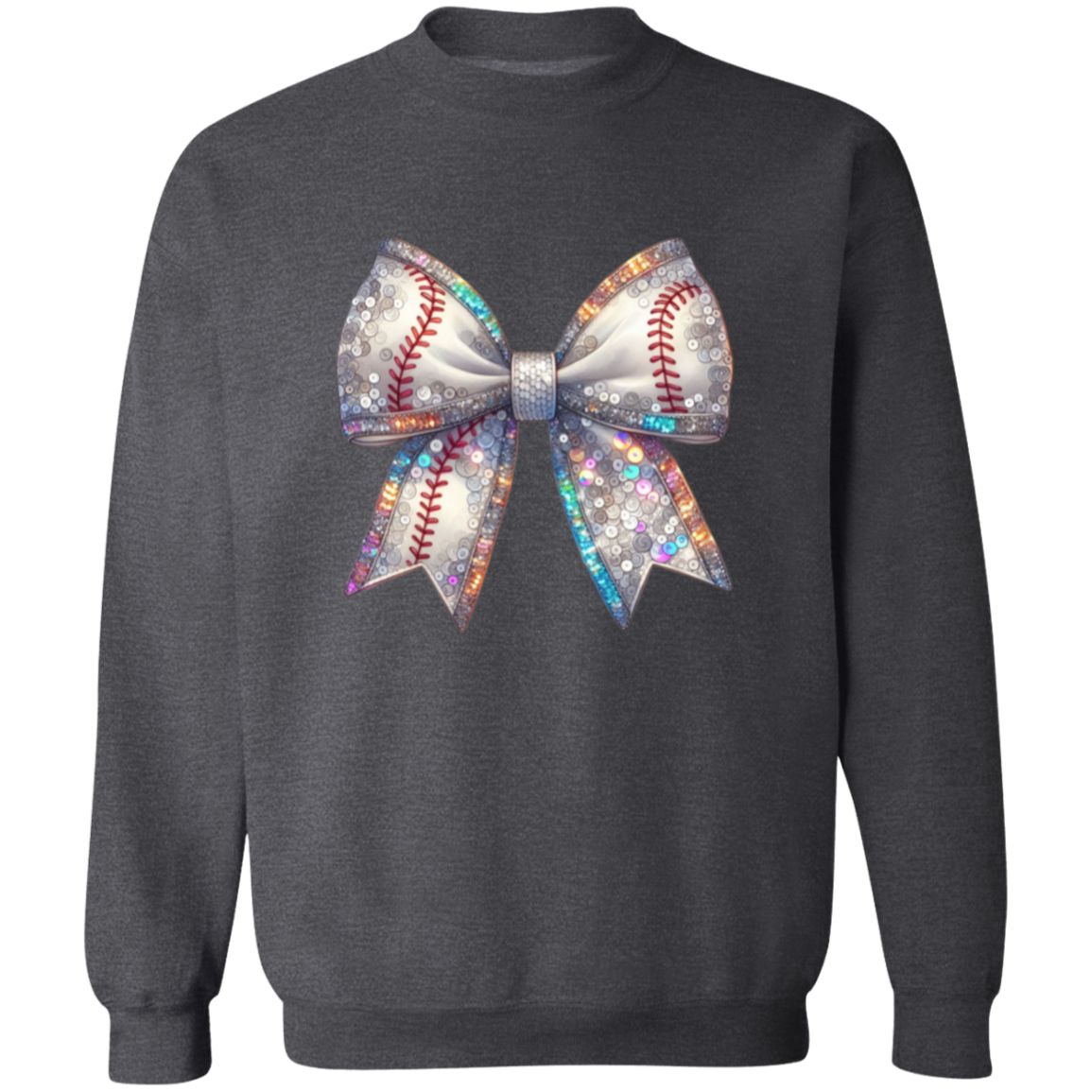 Glam Baseball Mom Bow Sweatshirt