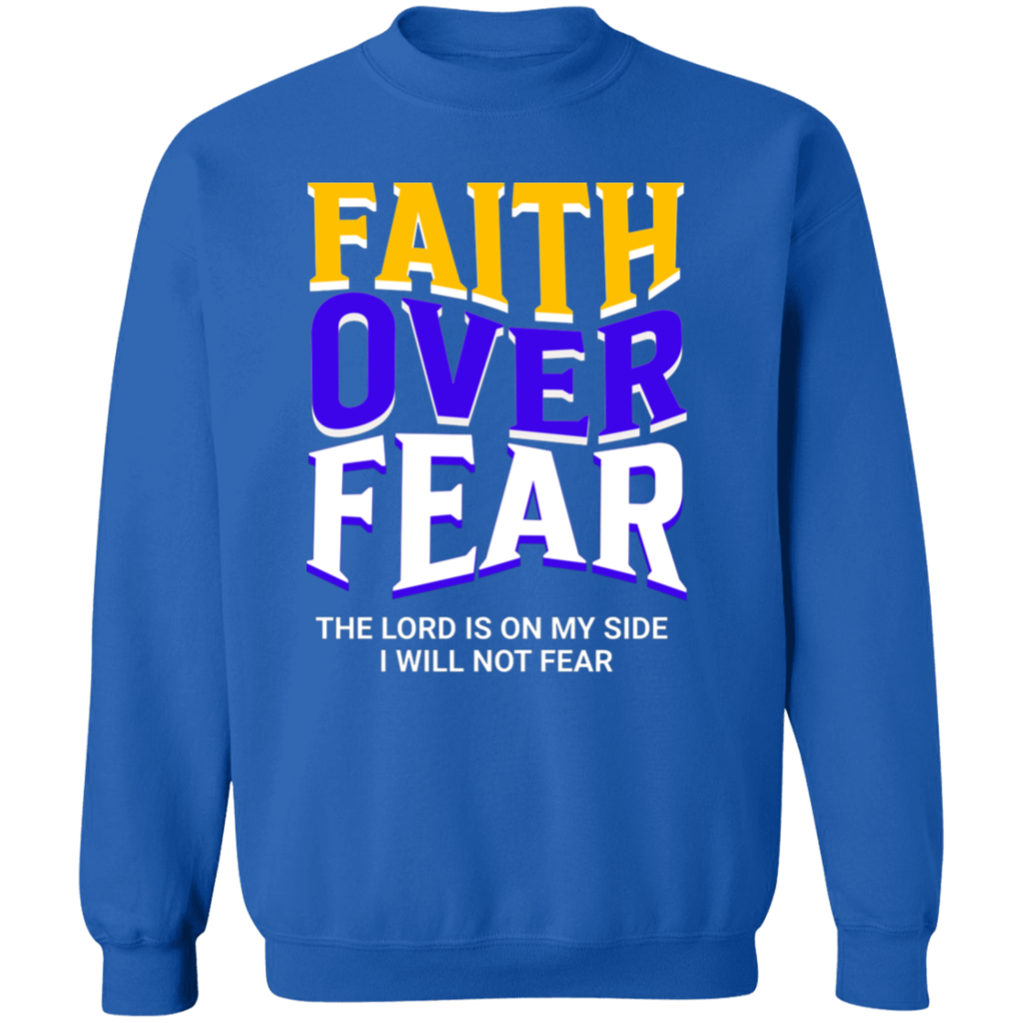 Faith Over Fear Gold Sweatshirt
