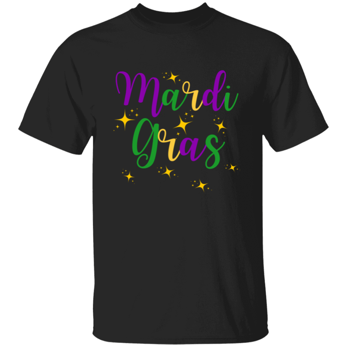Mardi Gras gold stars T-Shirt