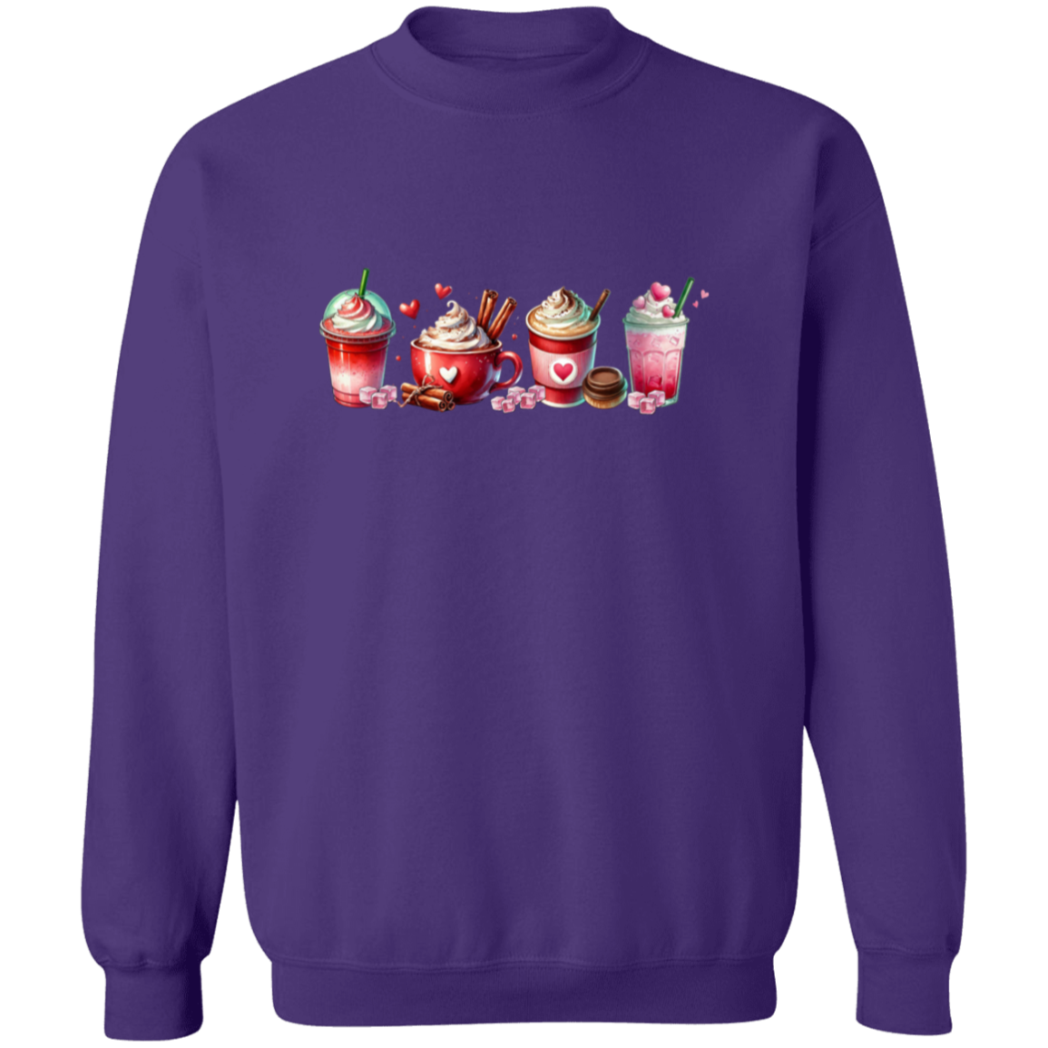 Caffeinated Lover Valentine's Day Pullover Sweatshirt
