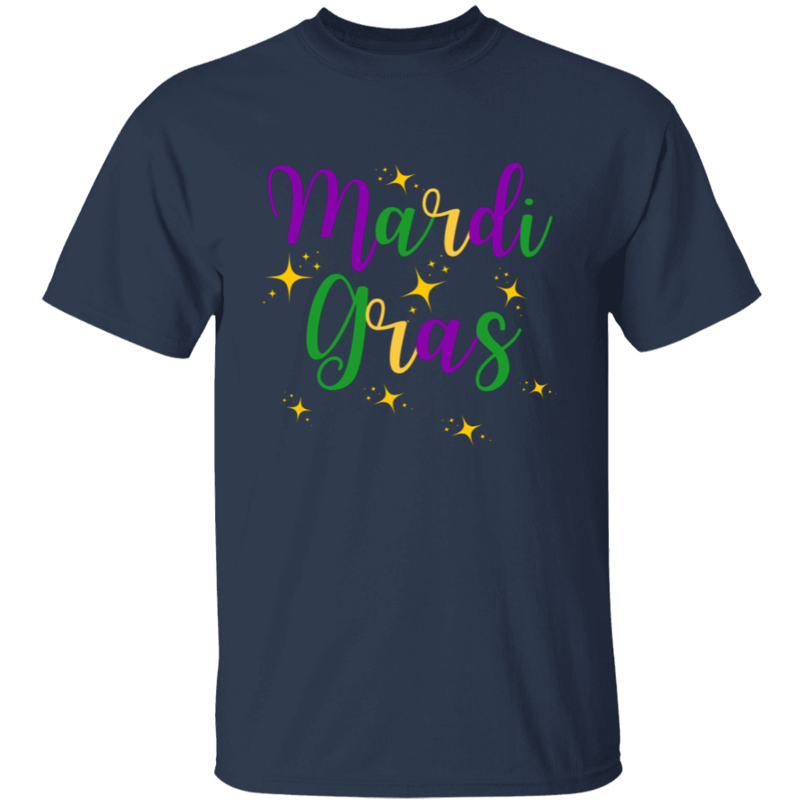 Mardi Gras gold stars T-Shirt