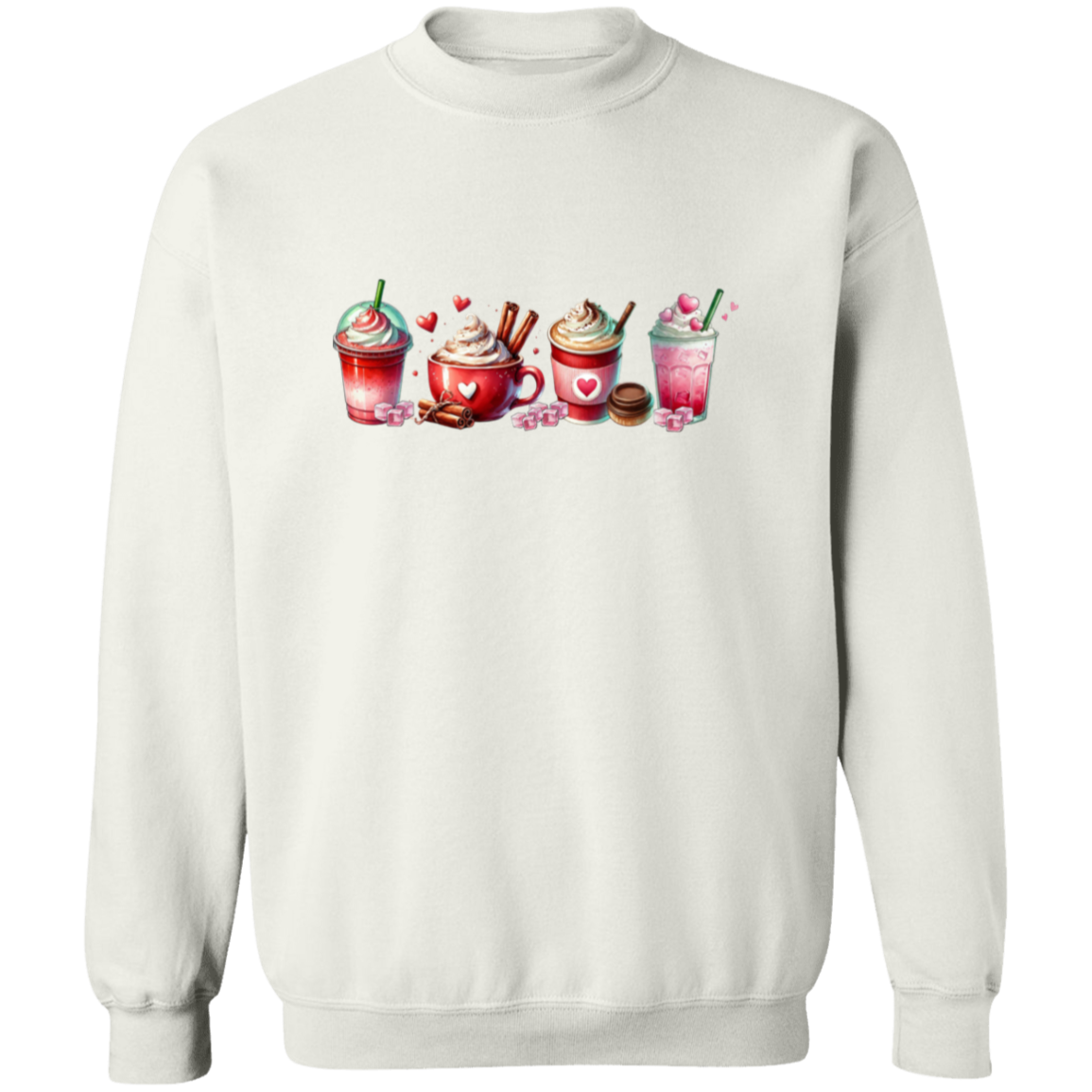 Caffeinated Lover Valentine's Day Pullover Sweatshirt