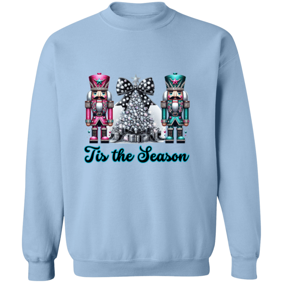 Bling Christmas Nutcracker Crewneck Pullover Sweatshirt