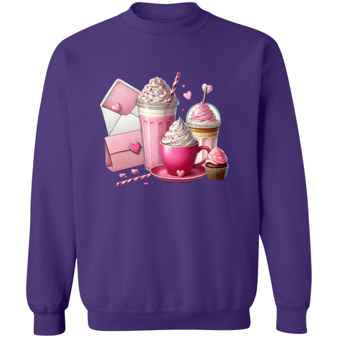 Coffee Love Valentine's Day Pullover Sweatshirt