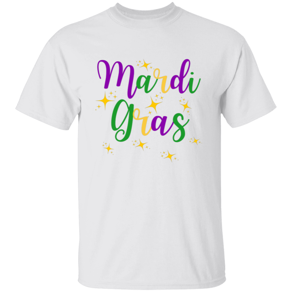 Mardi Gras gold stars T-Shirt