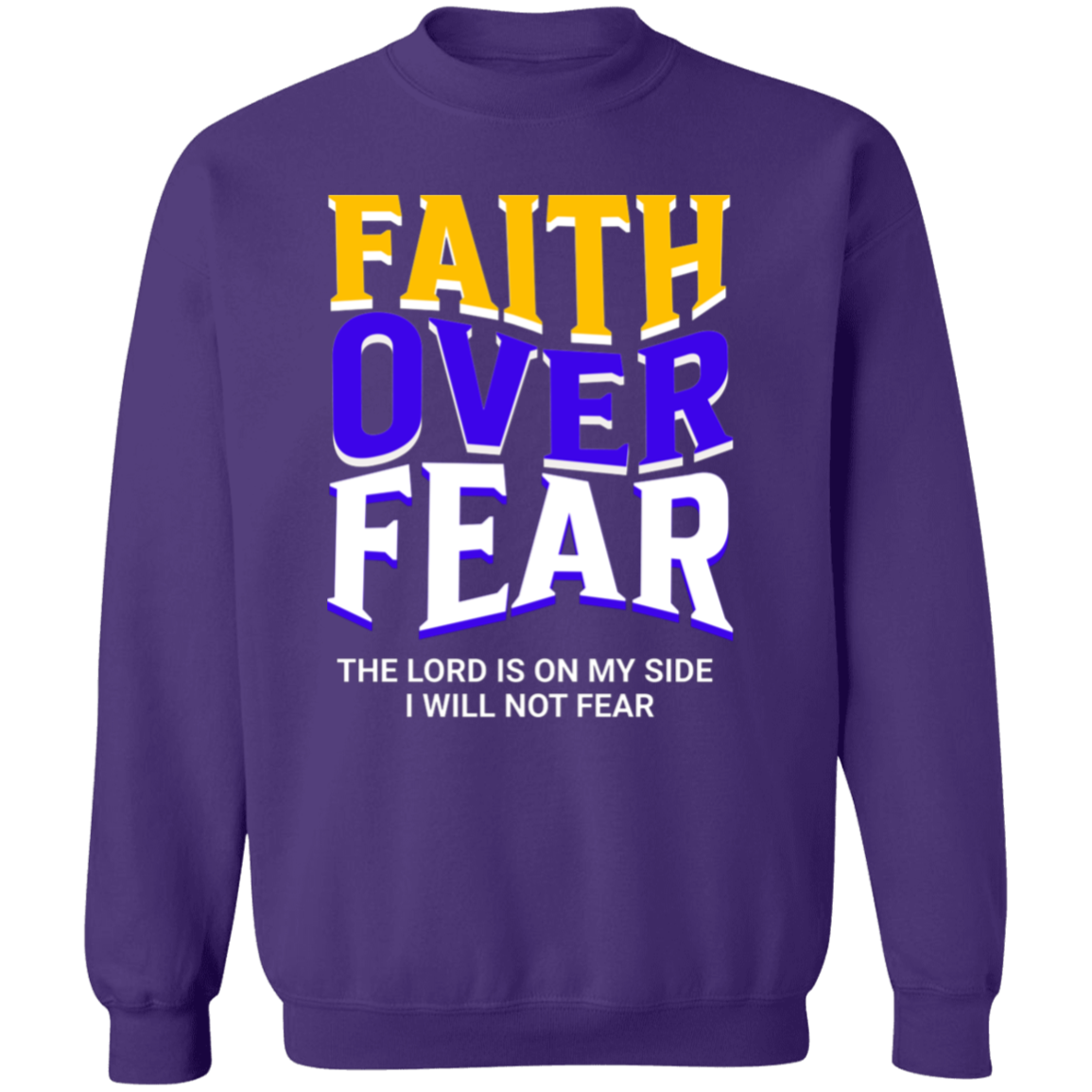 Faith Over Fear Gold Sweatshirt