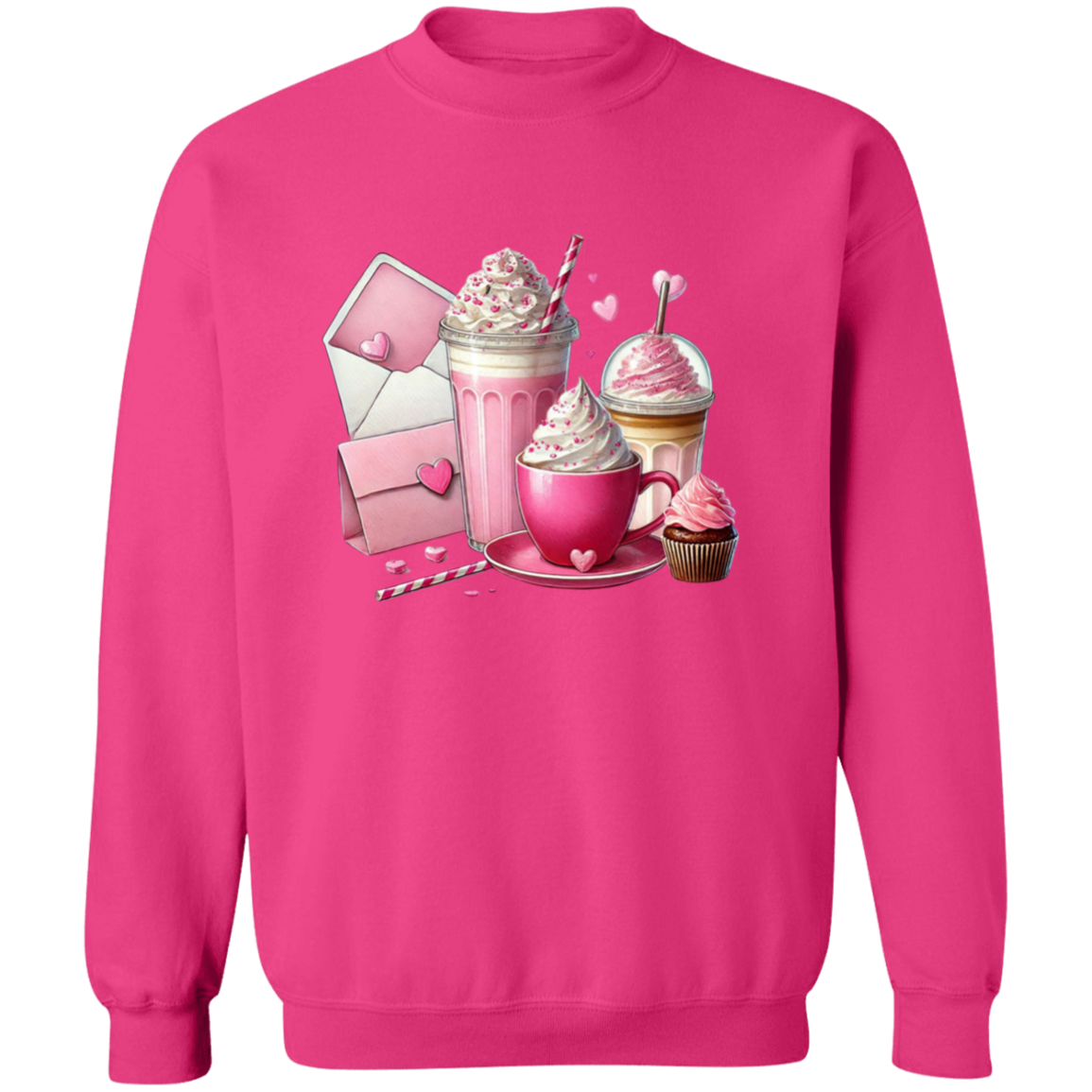 Coffee Love Valentine's Day Pullover Sweatshirt