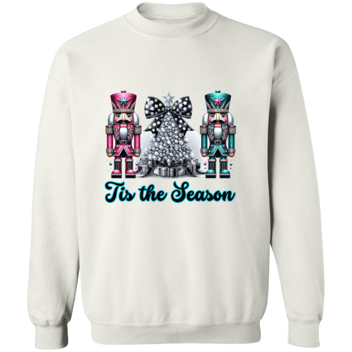 Bling Christmas Nutcracker Crewneck Pullover Sweatshirt