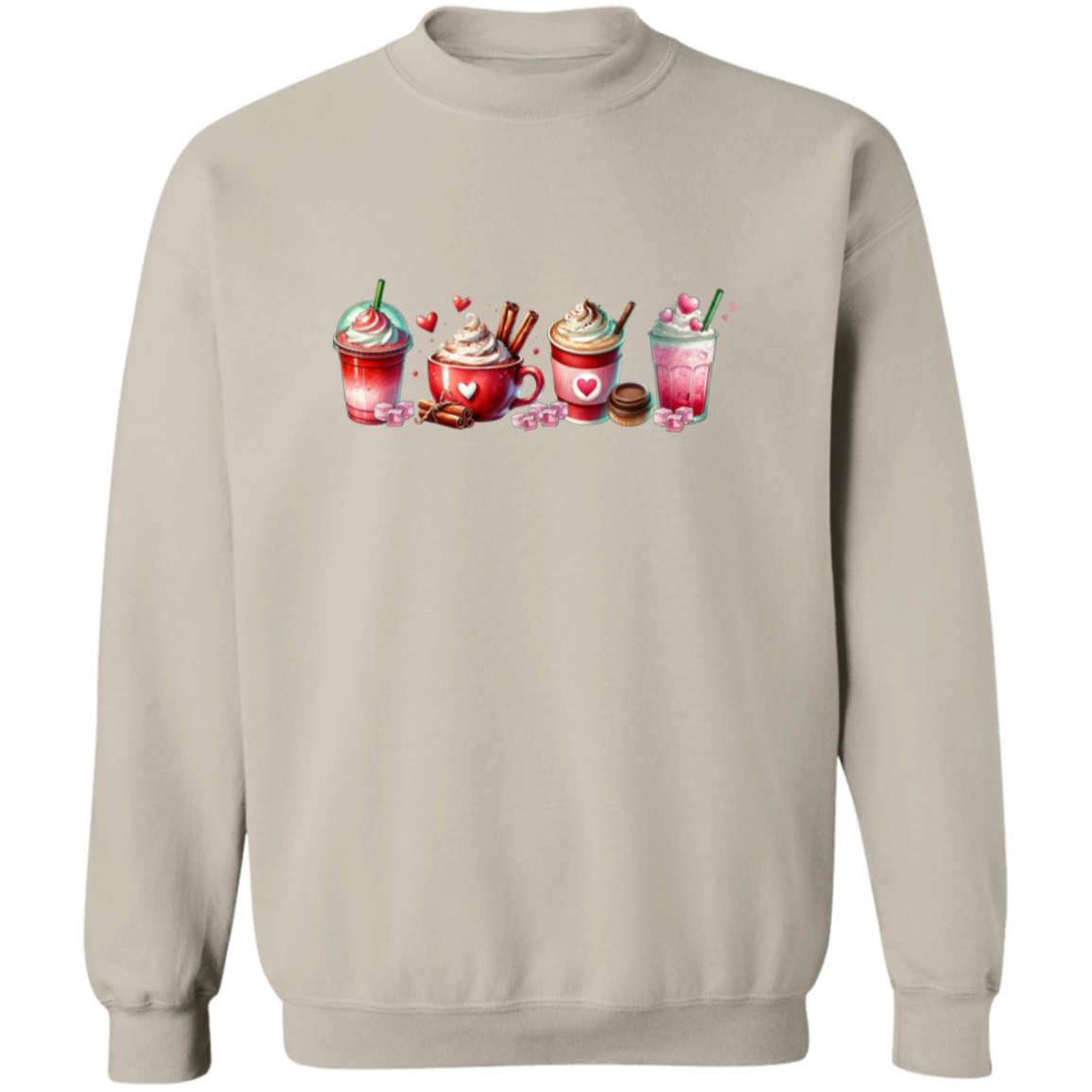 Caffeinated Lover Valentine's Day Pullover Sweatshirt