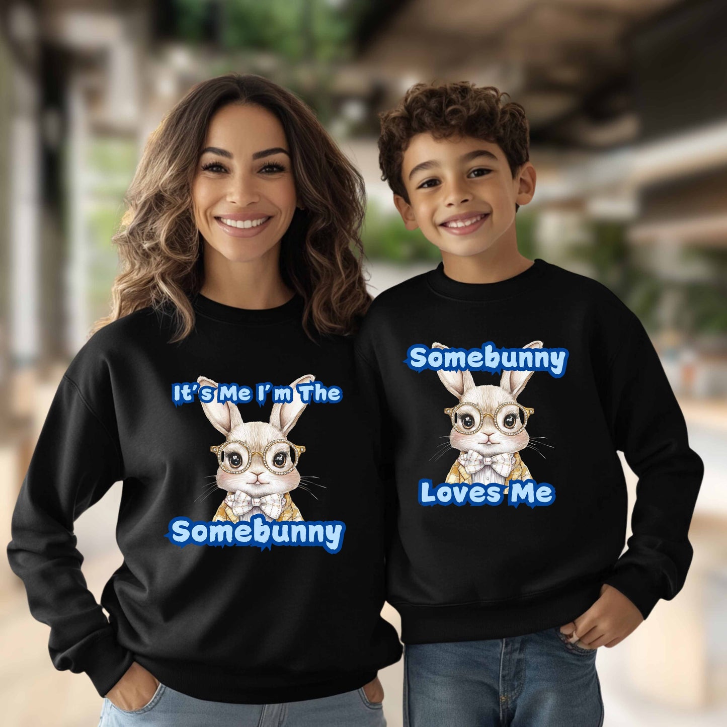 Somebunny Love Me Boys Matching Hoodie