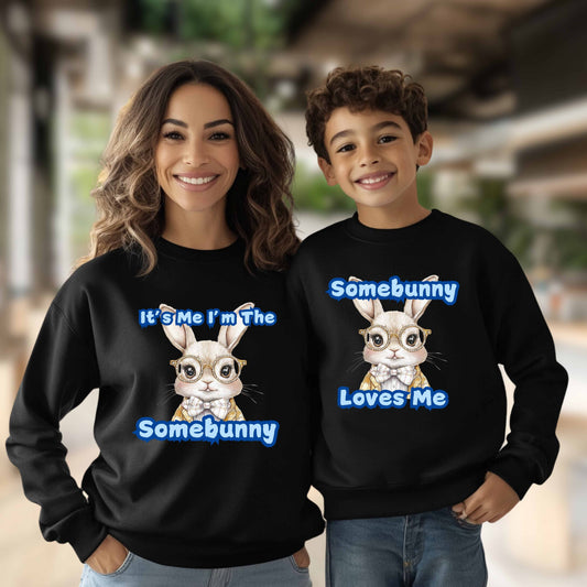 Somebunny Love Me Boys Matching Hoodie