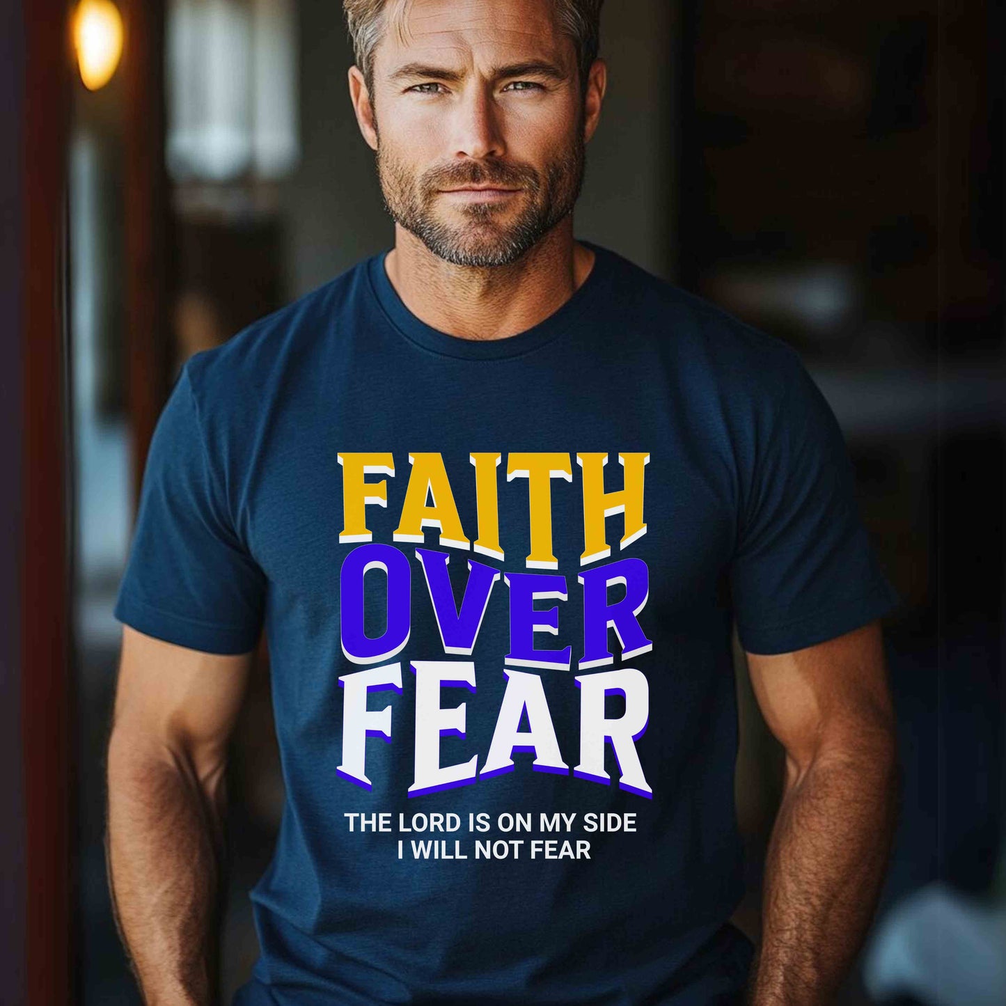 Faith Over Fear Gold Sweatshirt