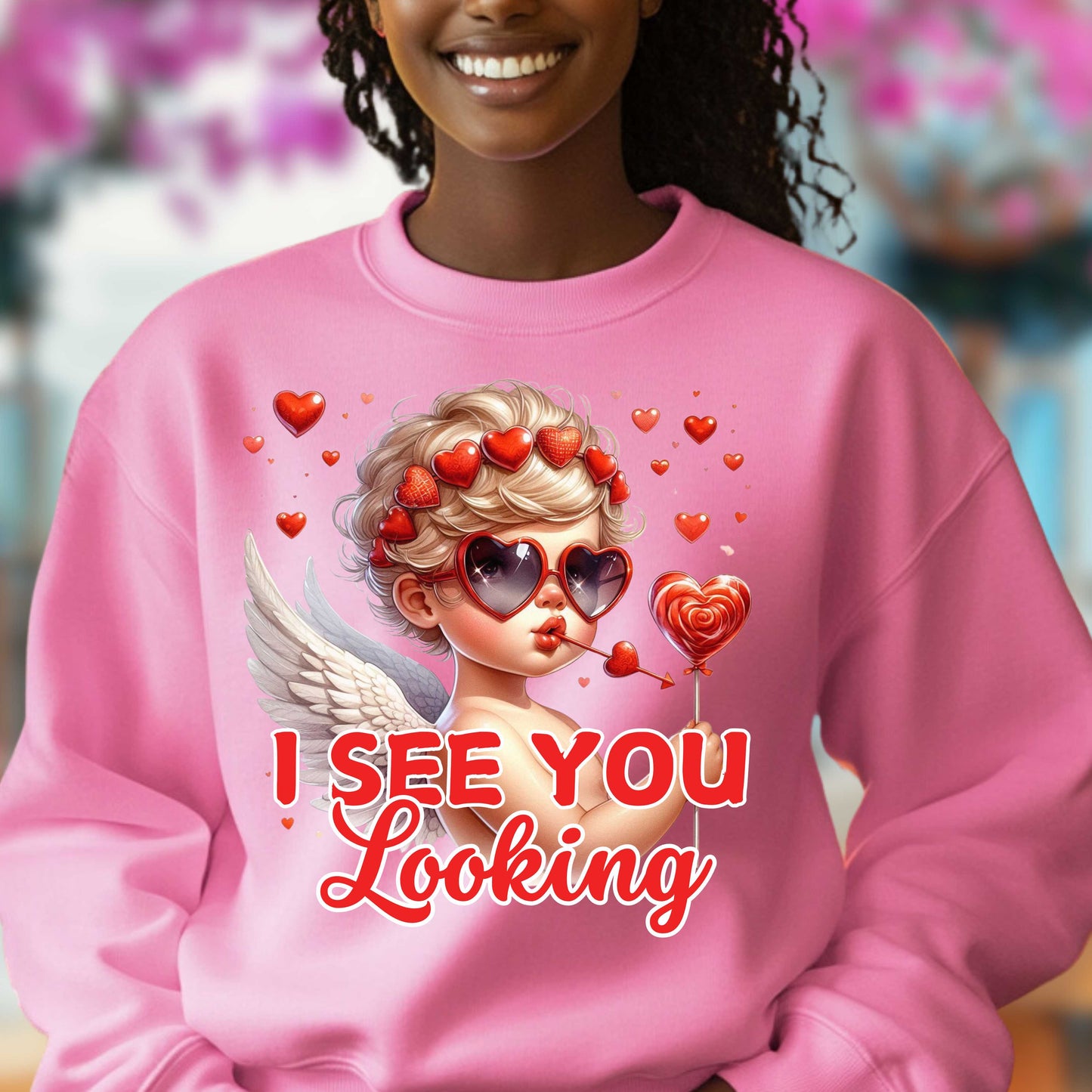 I See You Looking Funny Valentine's Day Sweatshirt