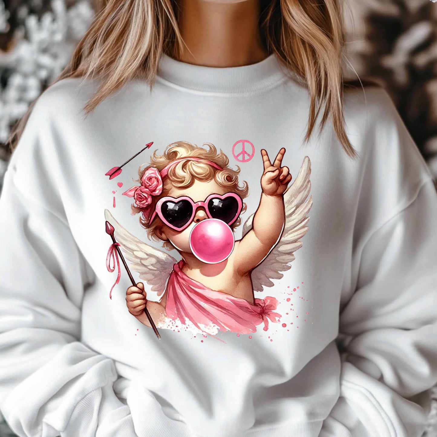 Love Is Poppin' Valentine's Day Women's Sweatshirt