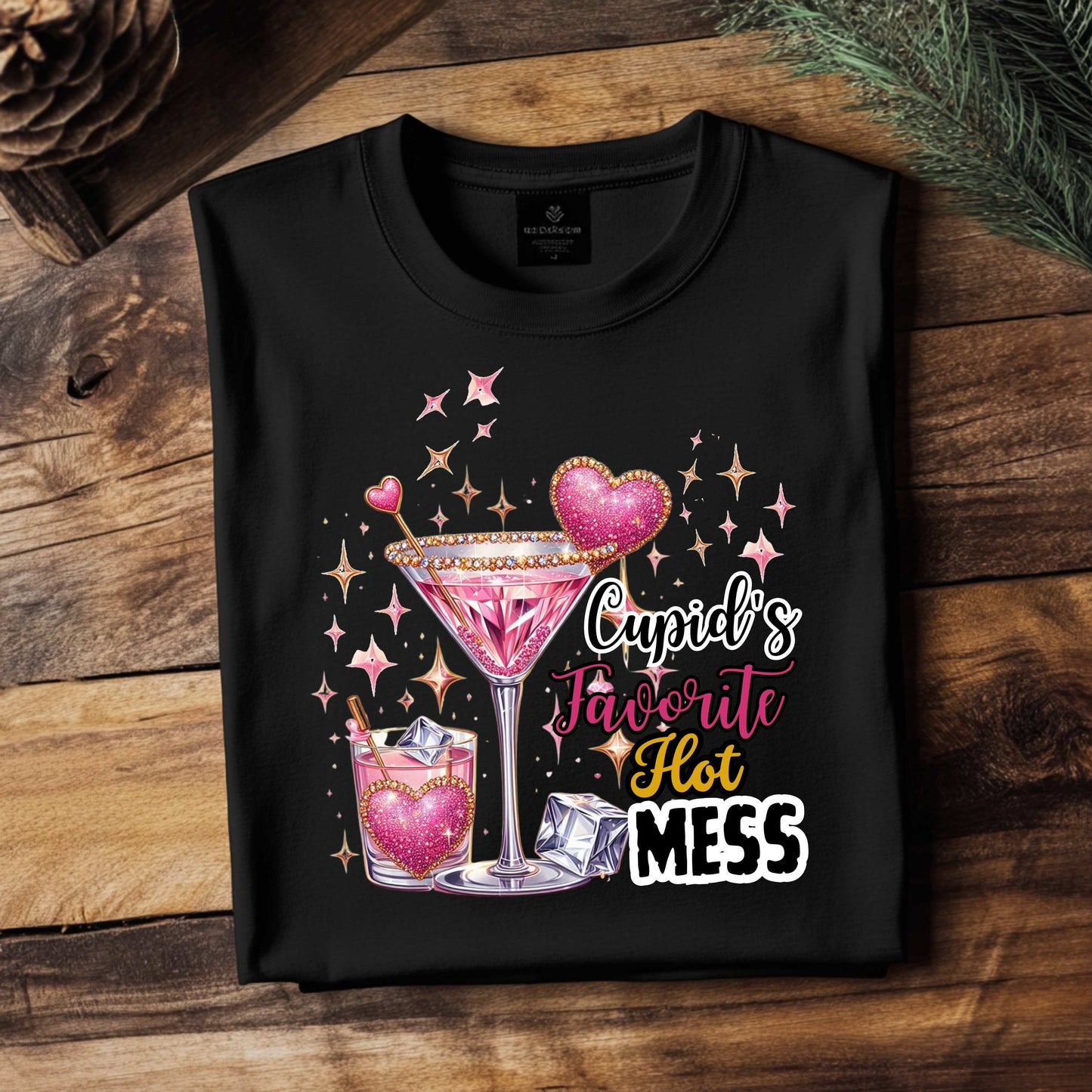 Cupid's Favorite Hot Mess Funny Valentine's Sweatshirt
