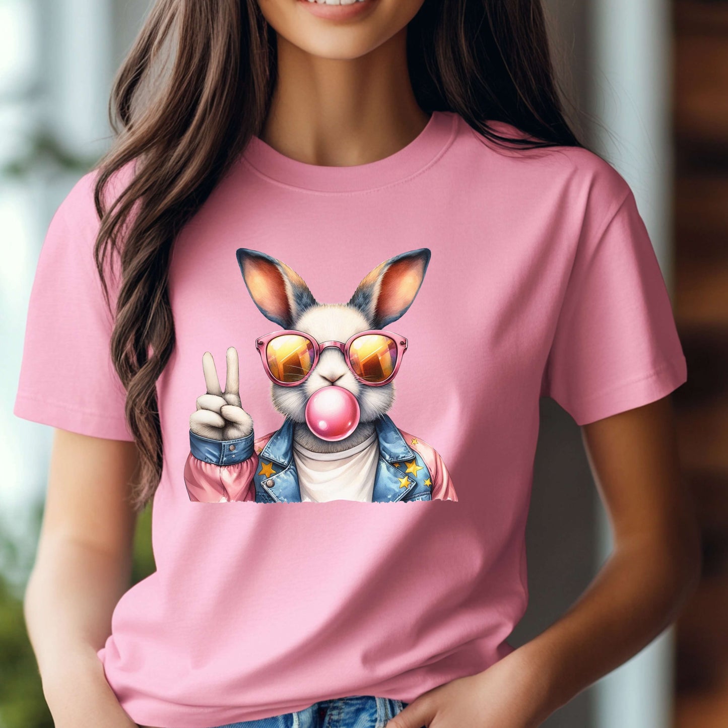 Funny Bunny Bubble Gum T-Shirt