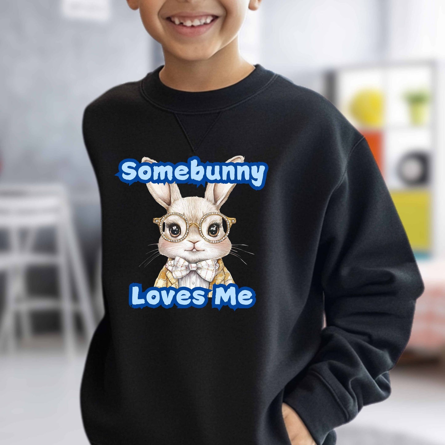 Somebunny Love Me Boys Matching Hoodie