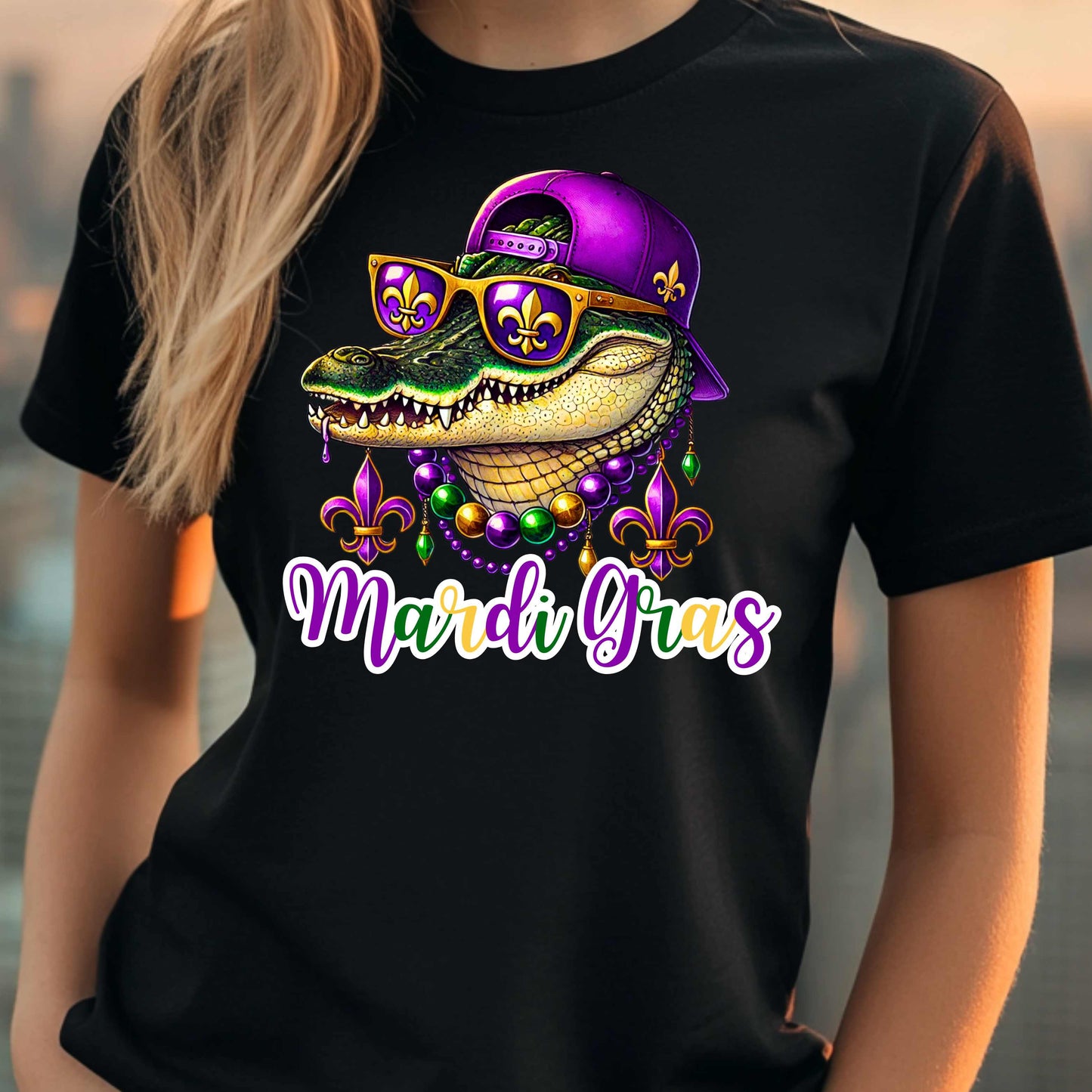 Mardi Gras Alligator T-Shirt