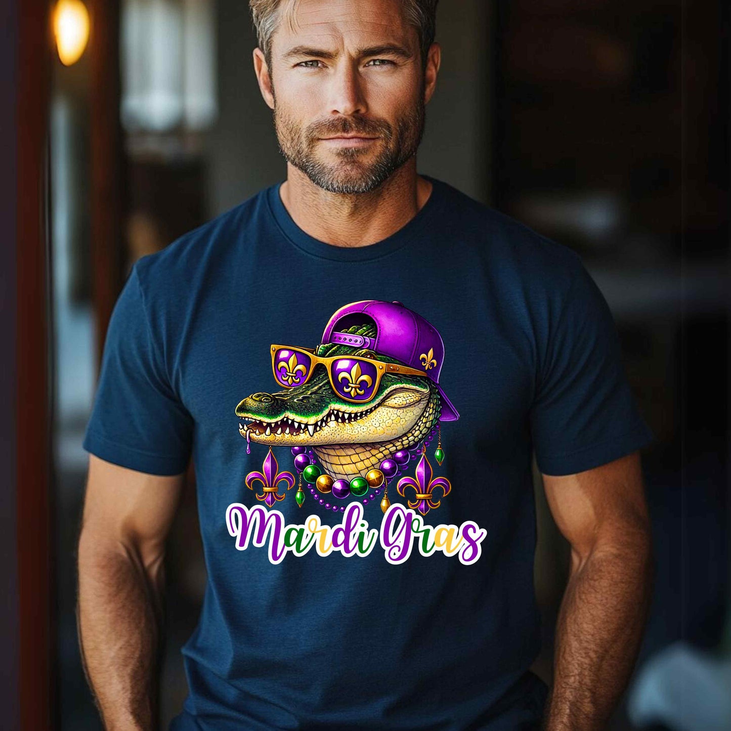 Mardi Gras Alligator T-Shirt