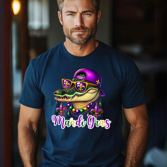 Mardi Gras Alligator T-Shirt