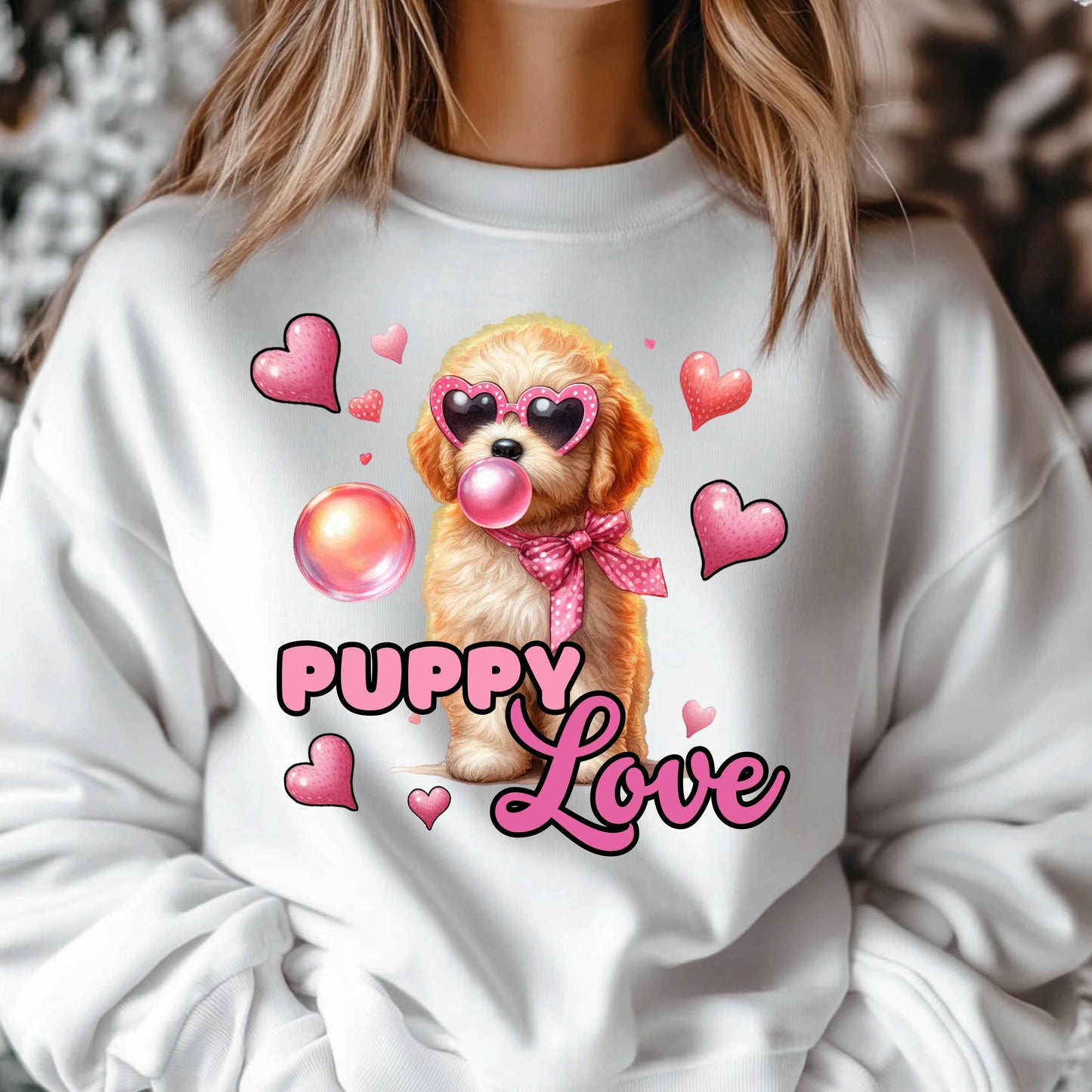 Puppy Love Heart Sweatshirt