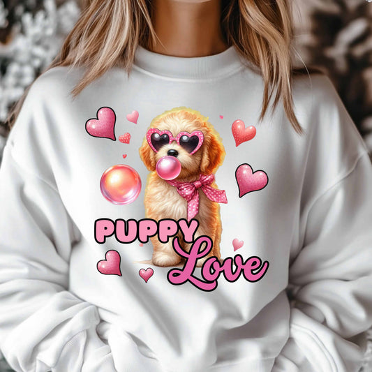 Puppy Love Heart Sweatshirt