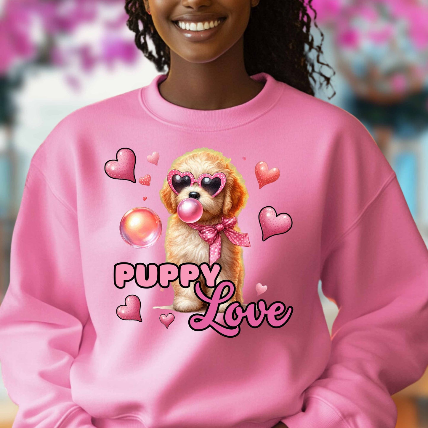 Puppy Love Heart Sweatshirt