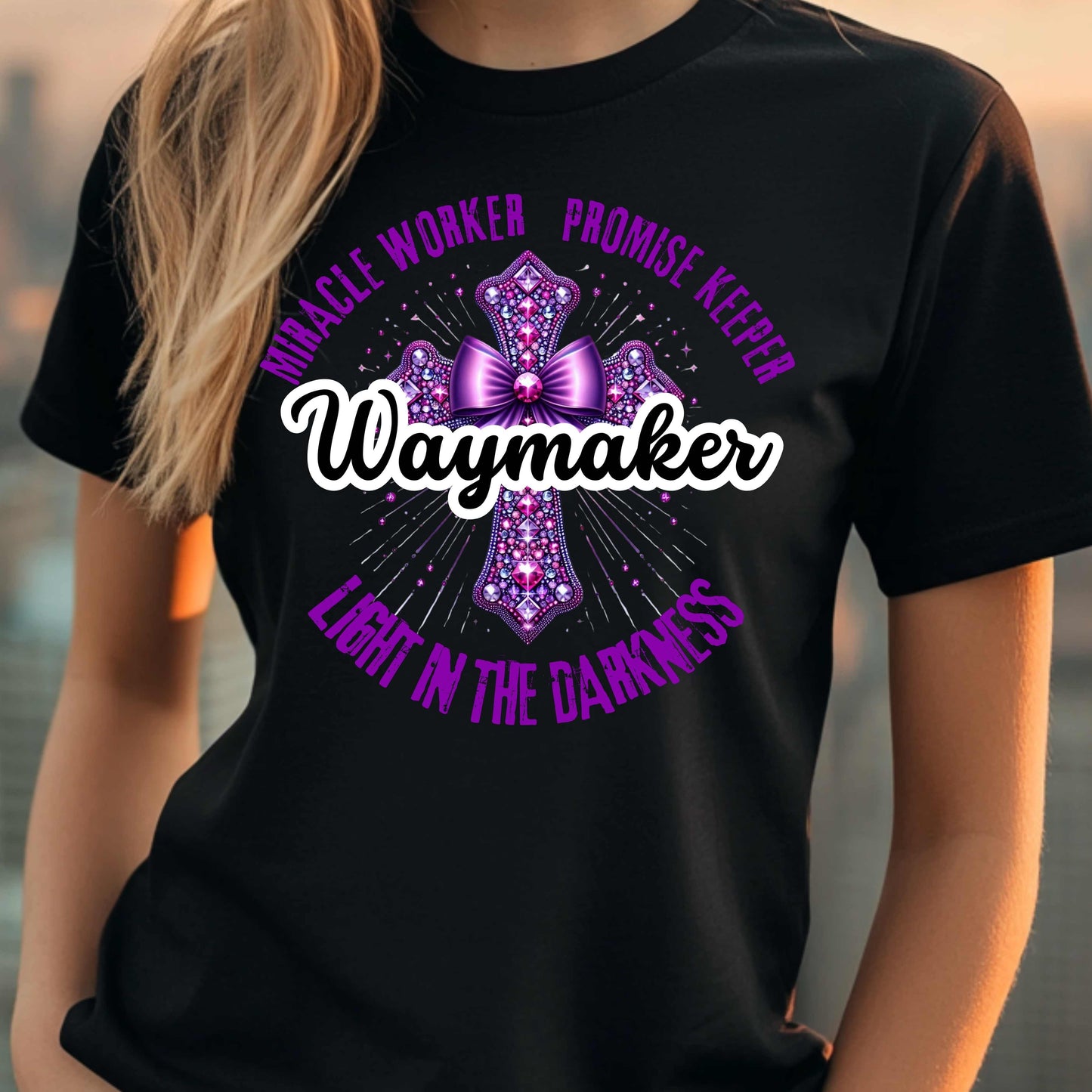Waymaker Miracle Worker Promise Keeper Inspirational T-Shirt