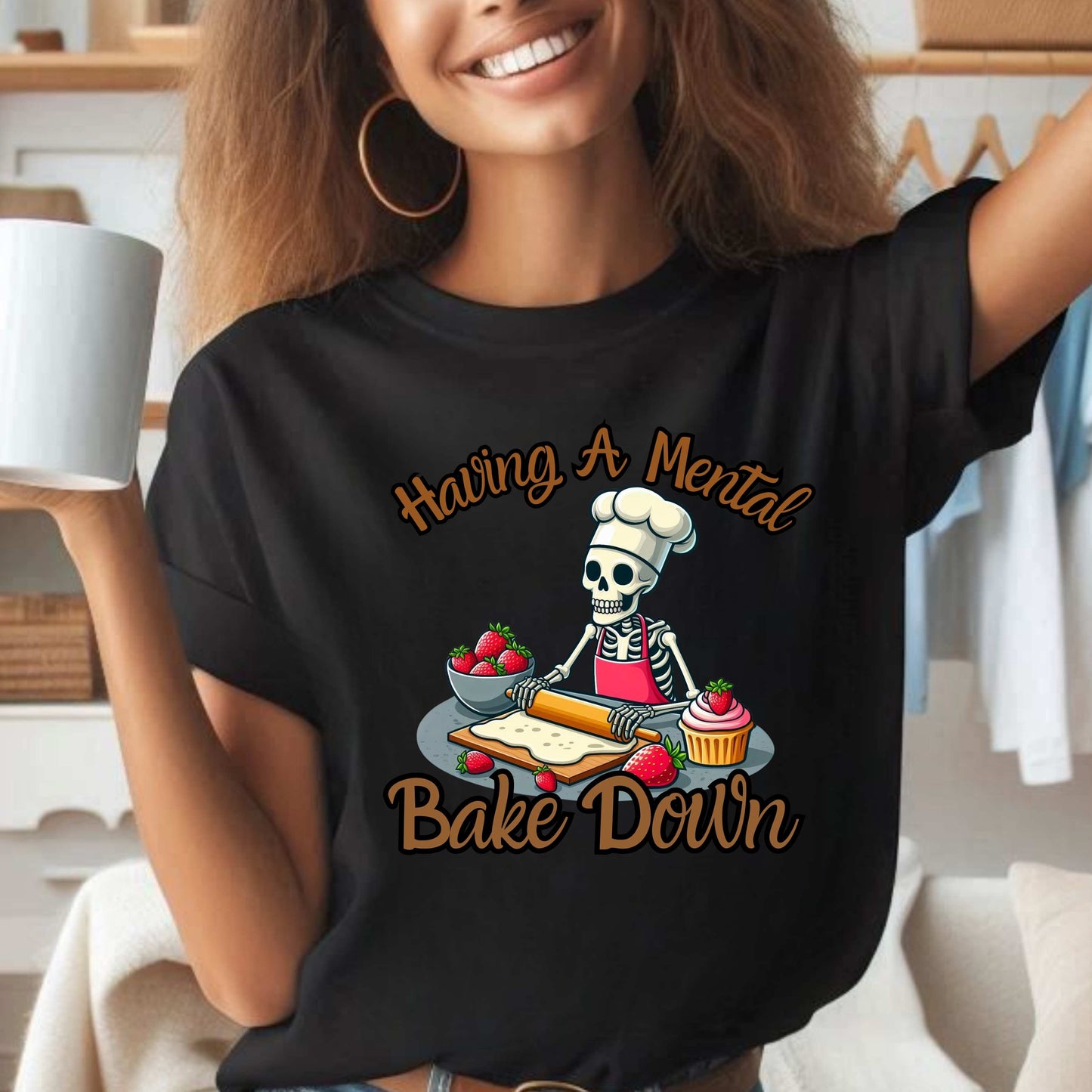 Having A Mental Bake Down Funny Chef's T-Shirt