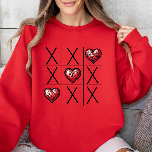 Tik Tac Toe Love Wins Sweatshirt