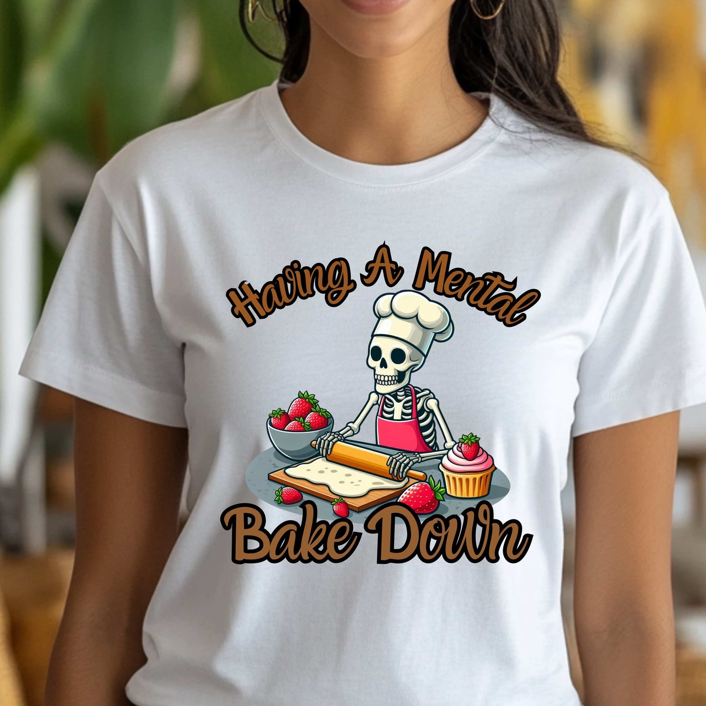 Having A Mental Bake Down Funny Chef's T-Shirt