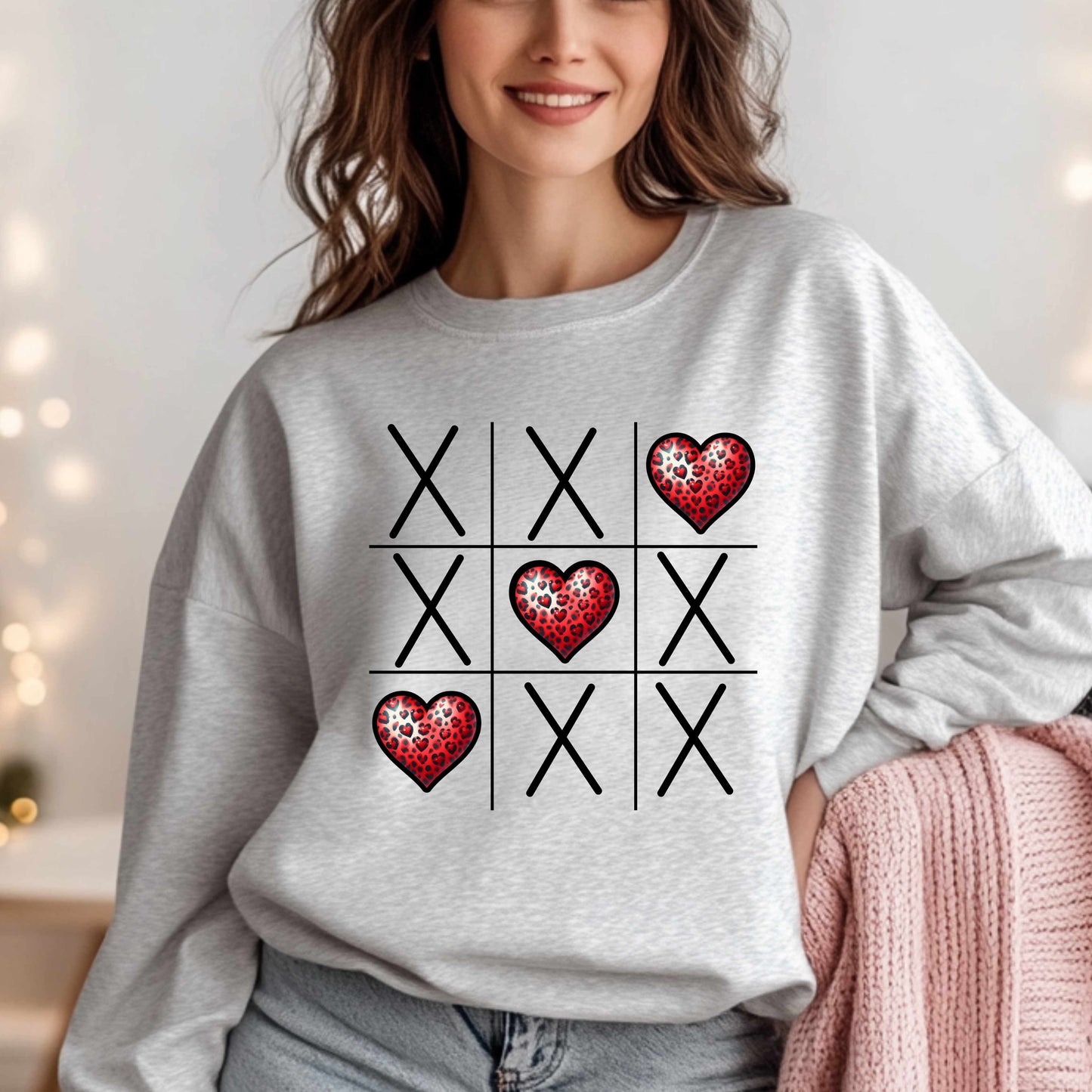 Tik Tac Toe Love Wins Sweatshirt