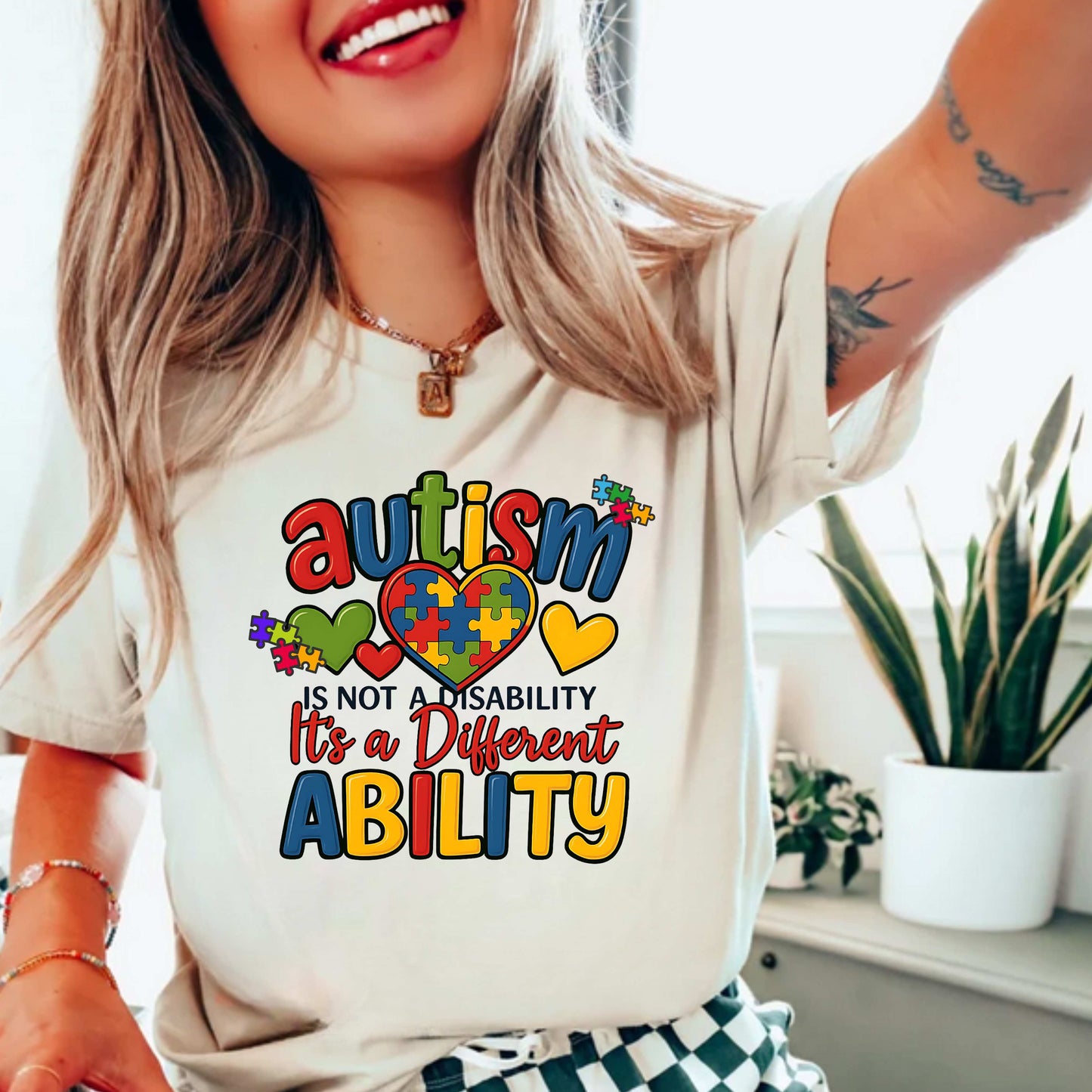 Autism Is Not A Disability It's A Different Ability T-Shirt