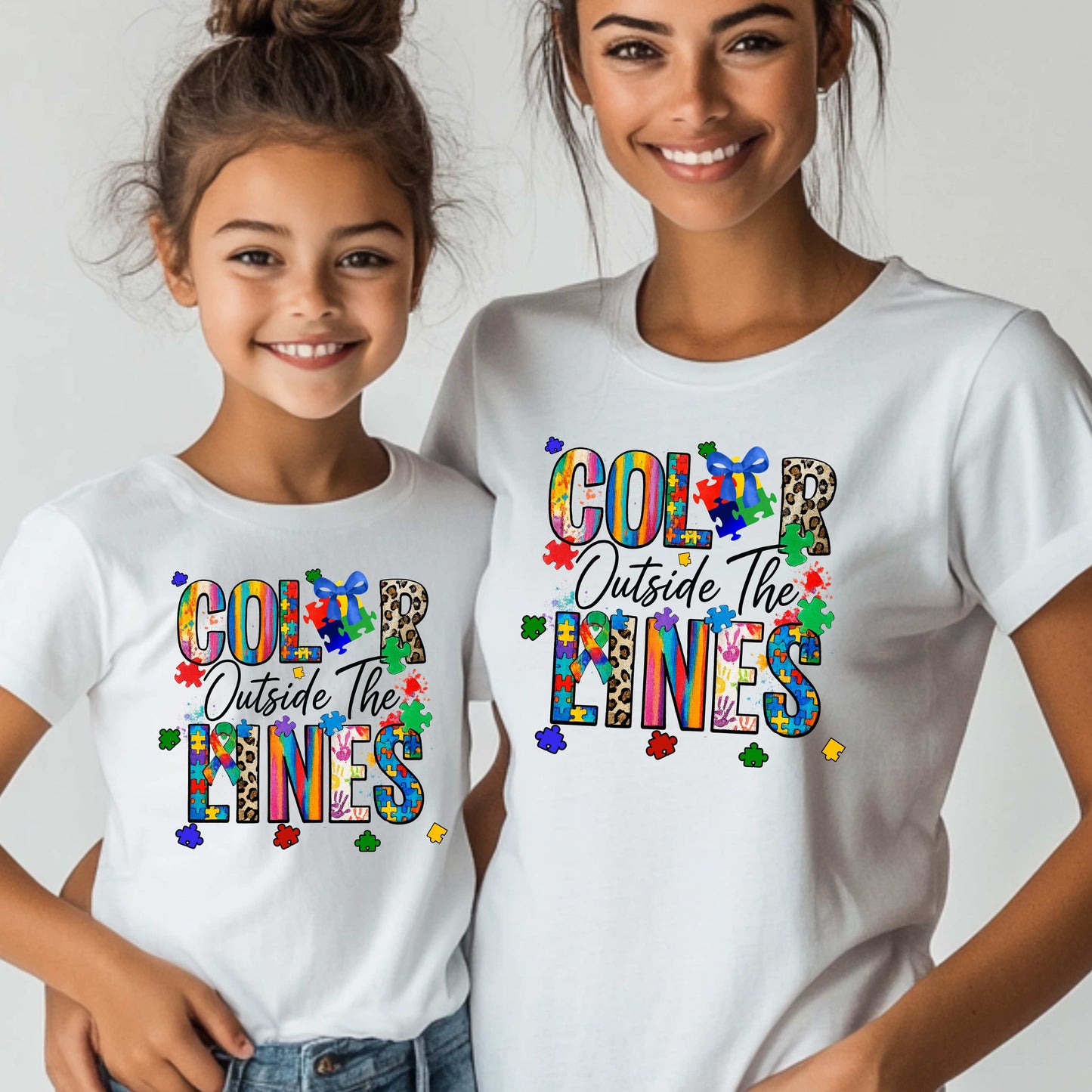 Autism Awareness Color Outside The Lines T-Shirt
