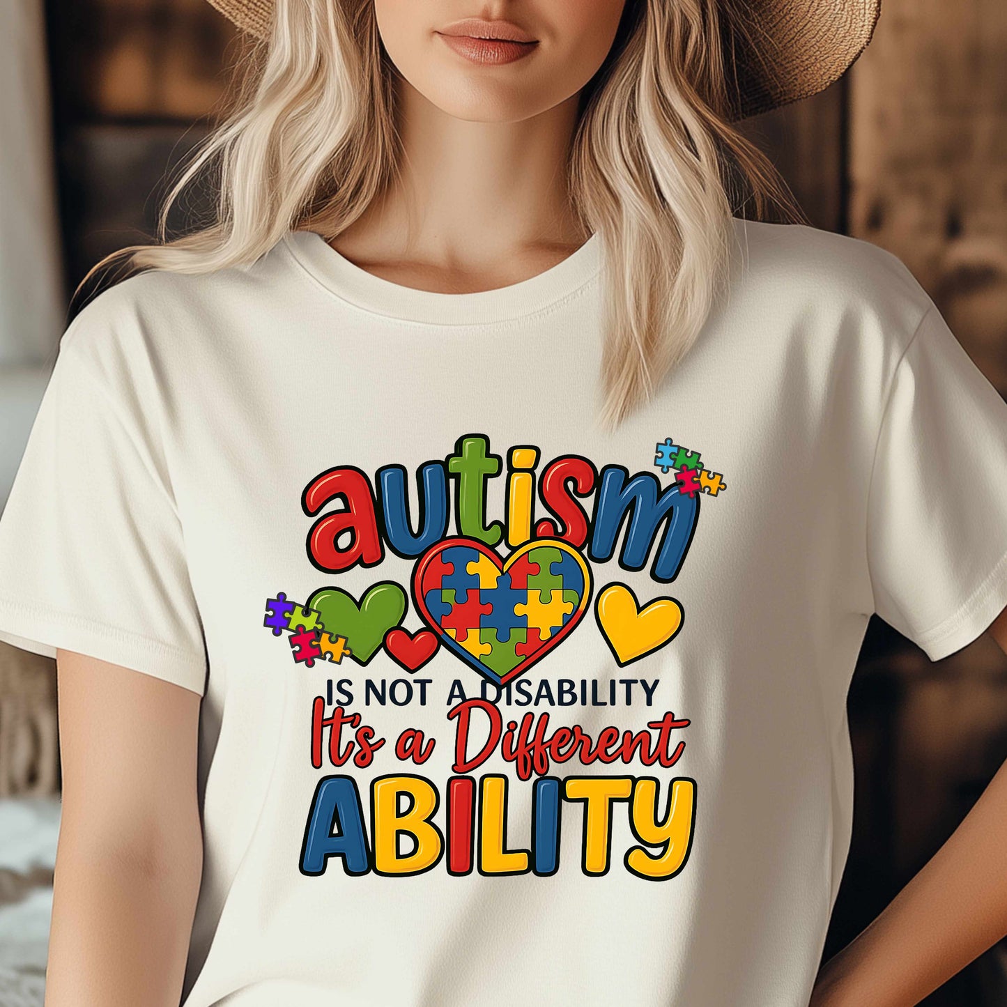 Autism Is Not A Disability It's A Different Ability T-Shirt