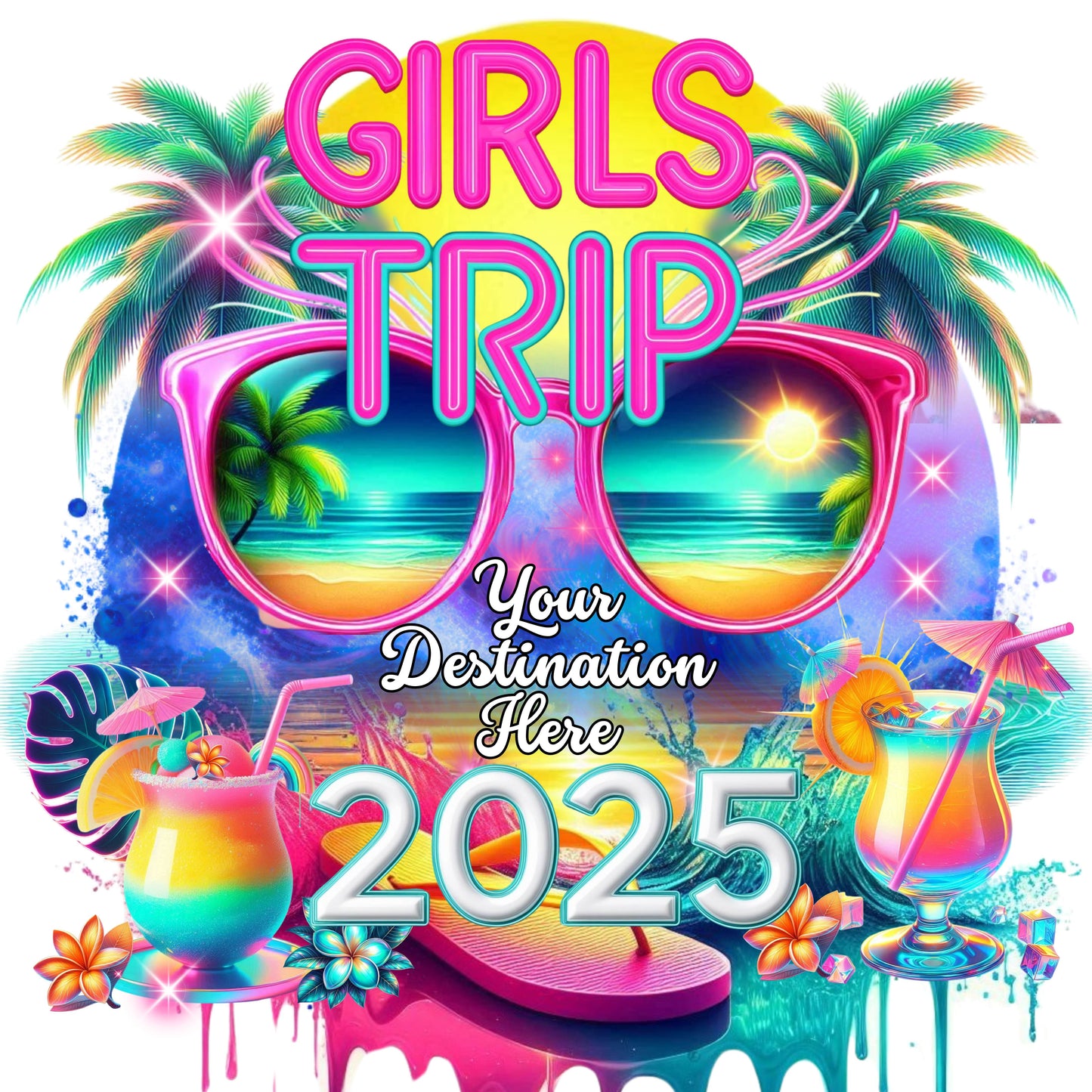 Girls Trip Custom Design T-Shirt