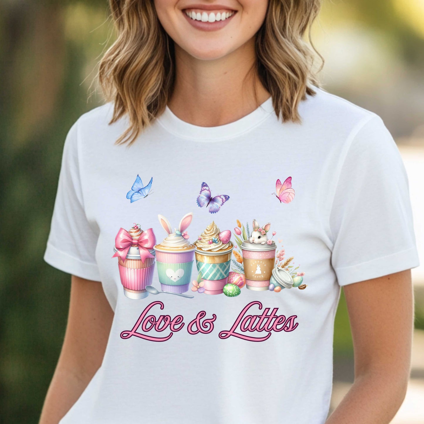 Love and Lattes Bunny T-Shirt