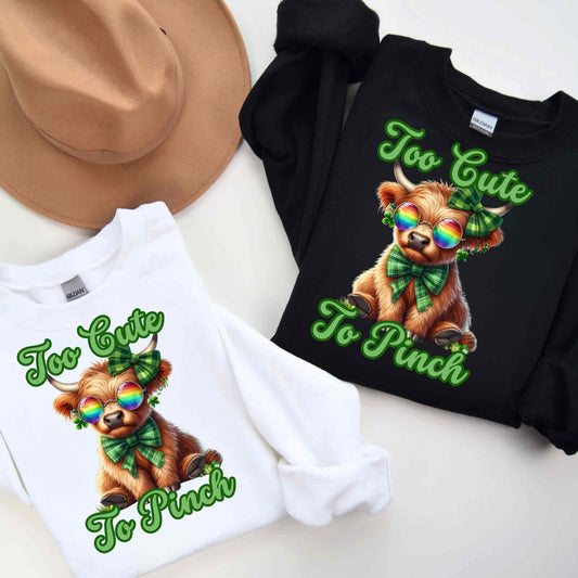 Too Cute To Pinch St. Patricks Sweatshirt