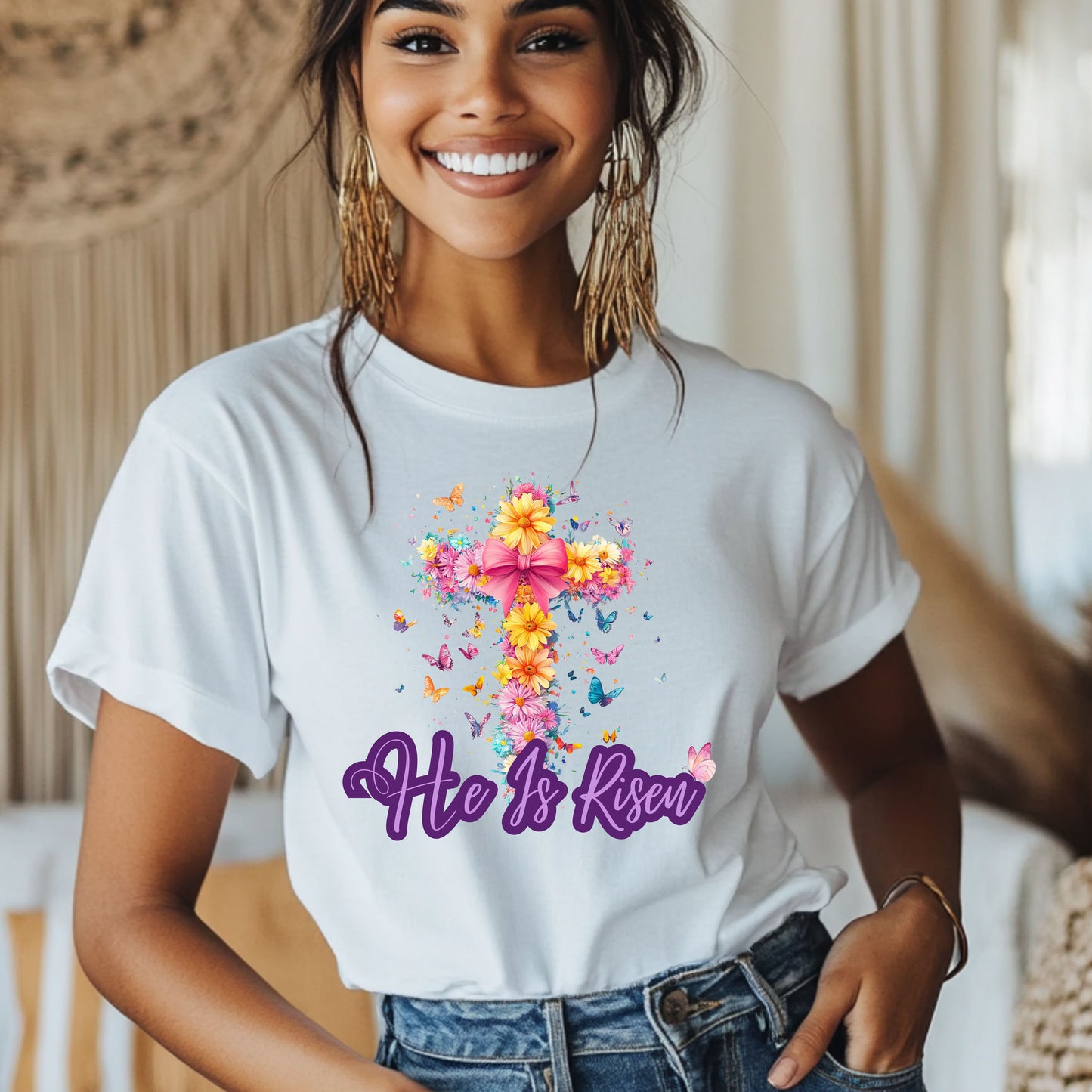 He Has Risen Easter T-Shirt