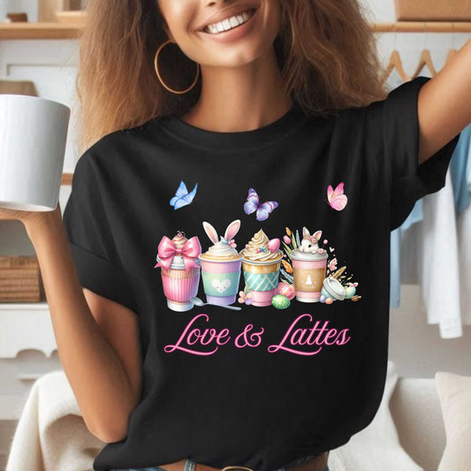 Love and Lattes Bunny T-Shirt