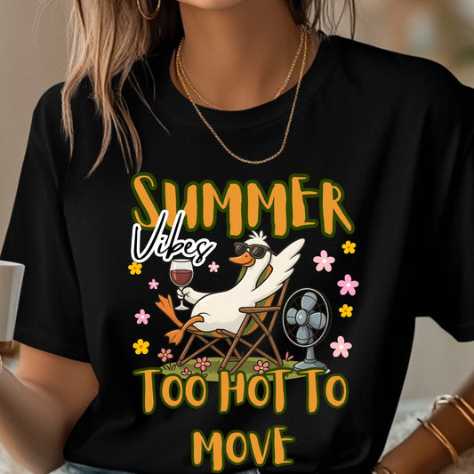 Summer Vibes Duck Wine T-Shirt