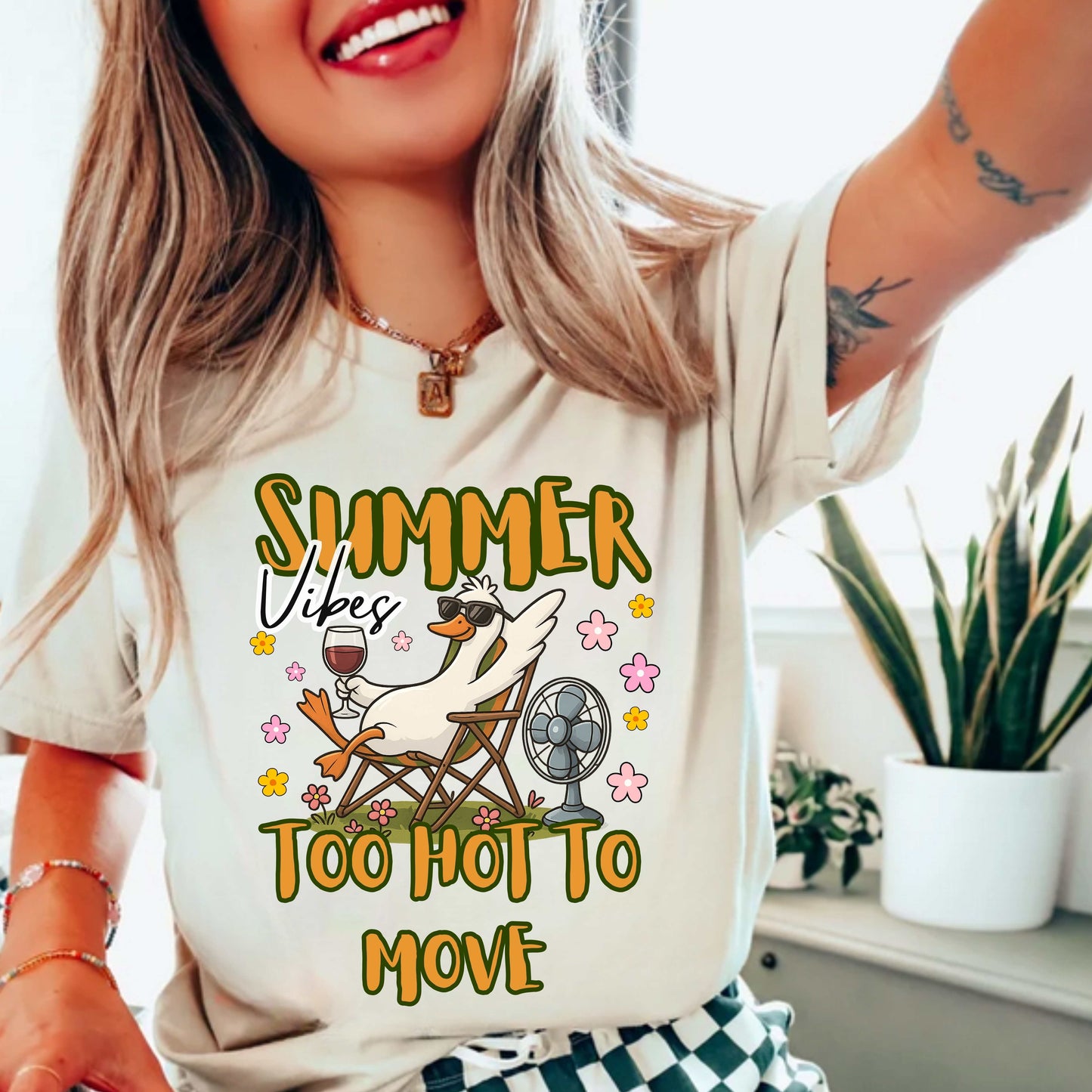Summer Vibes Duck Wine T-Shirt